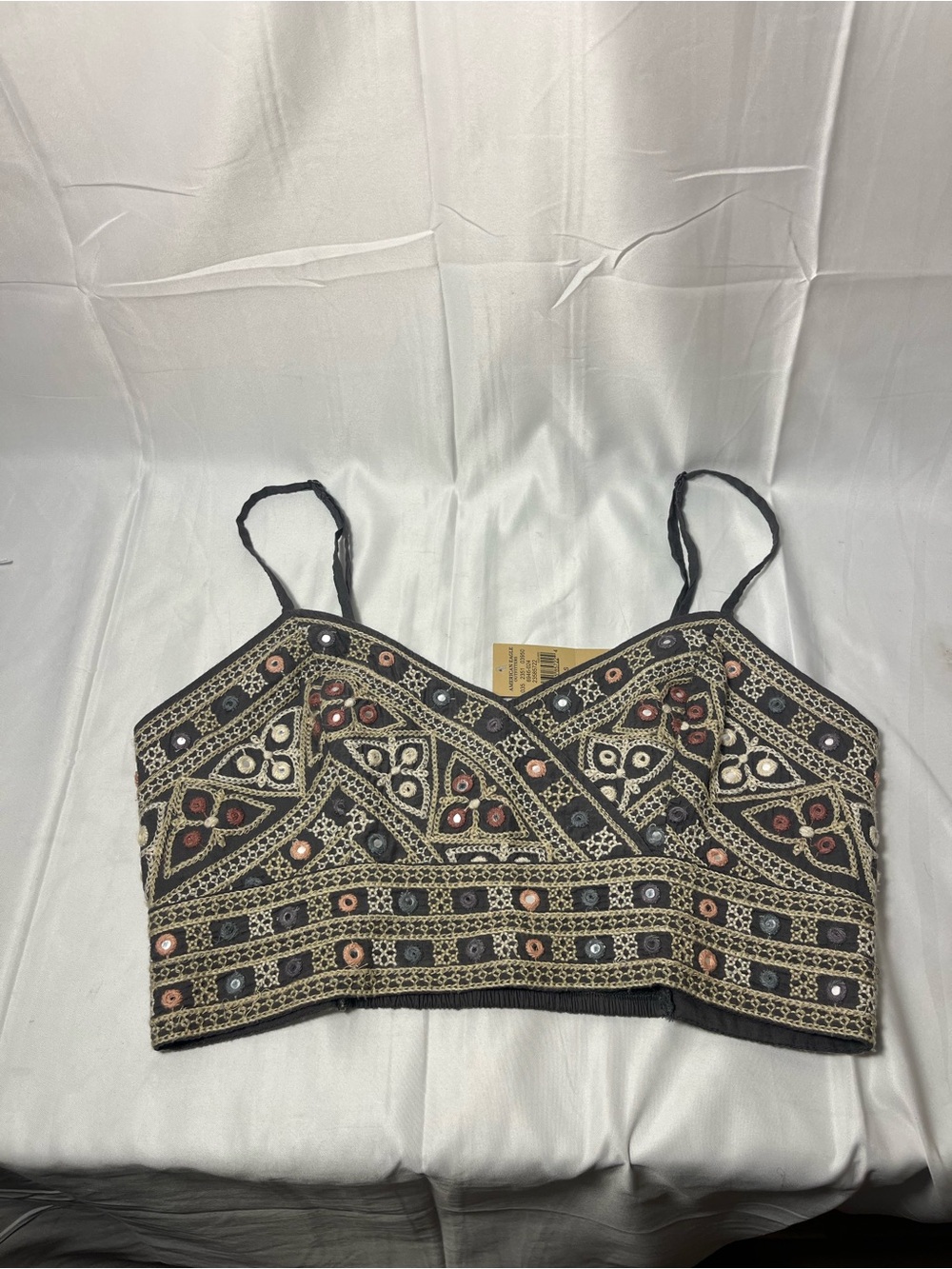 American Eagle Outfitters Boho embellished cropped top - Picture 4 of 5